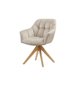 Krzesło obrotowe PAPILLON 83 cm 180 stopni beżowe
