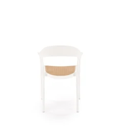 Krzesło ogrodowe K530 80 cm białe naturalne