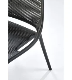 Krzesło ogrodowe K532 80 cm czarne