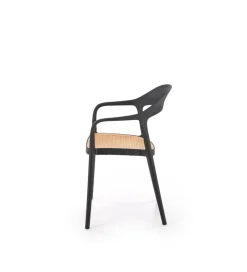 Krzesło ogrodowe K530 80 cm czarne naturalne