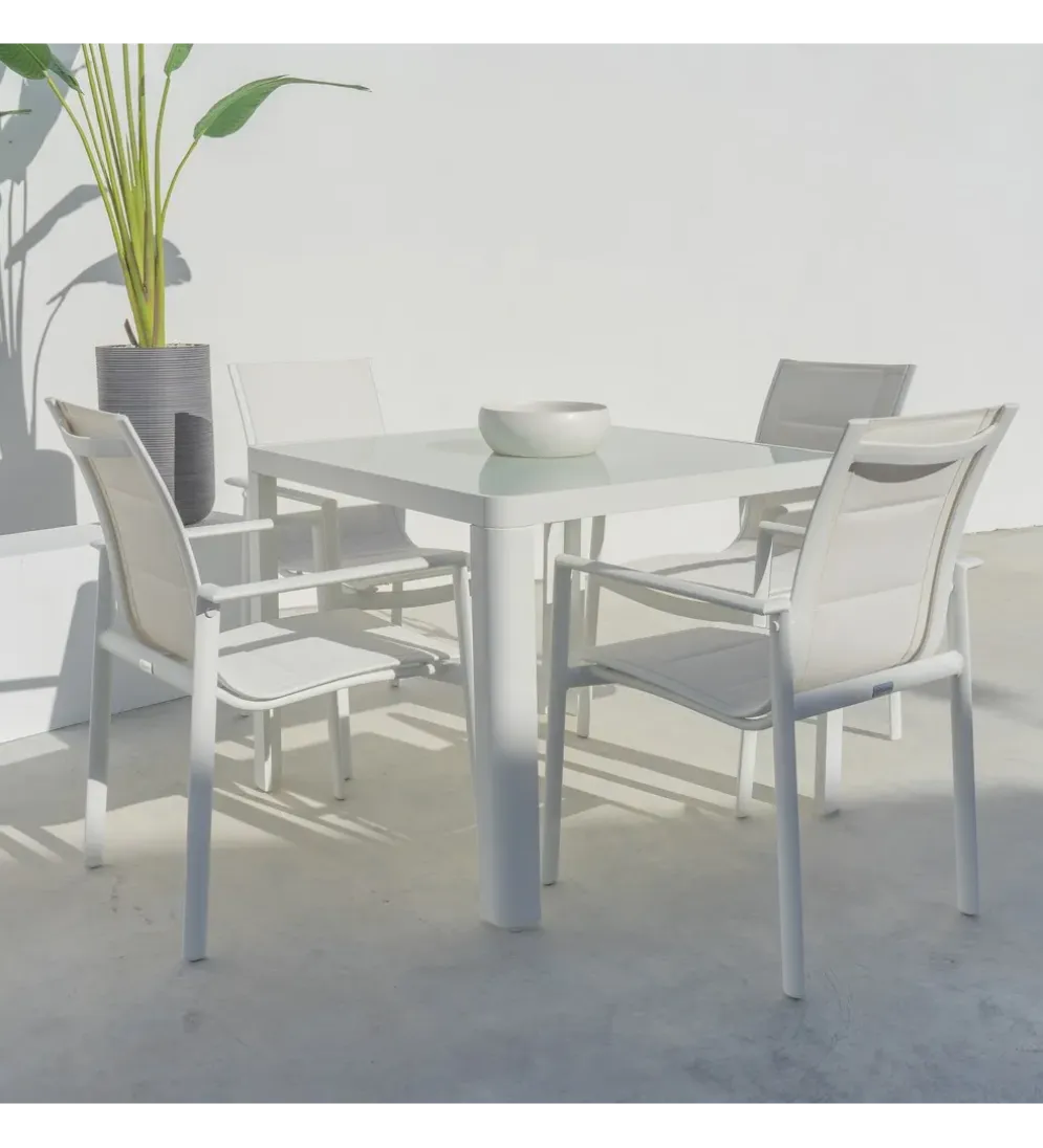 Krzesło ogrodowe STELLA 90 cm białe