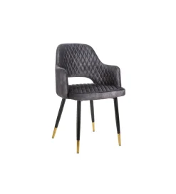 Krzesło Paris Velvet Szare
