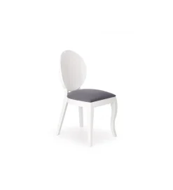Krzesło VERDI białe z szarym siedziskiem
