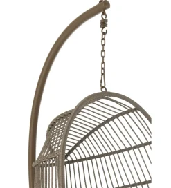 Krzesło wiszące EGGA 200 cm brązowe