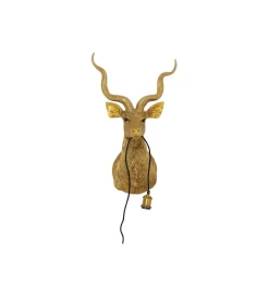 Lampa ścienna ANIMAL GOAT 45 x 74 cm złota