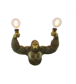 Lampa ścienna KING APE 50 cm złota