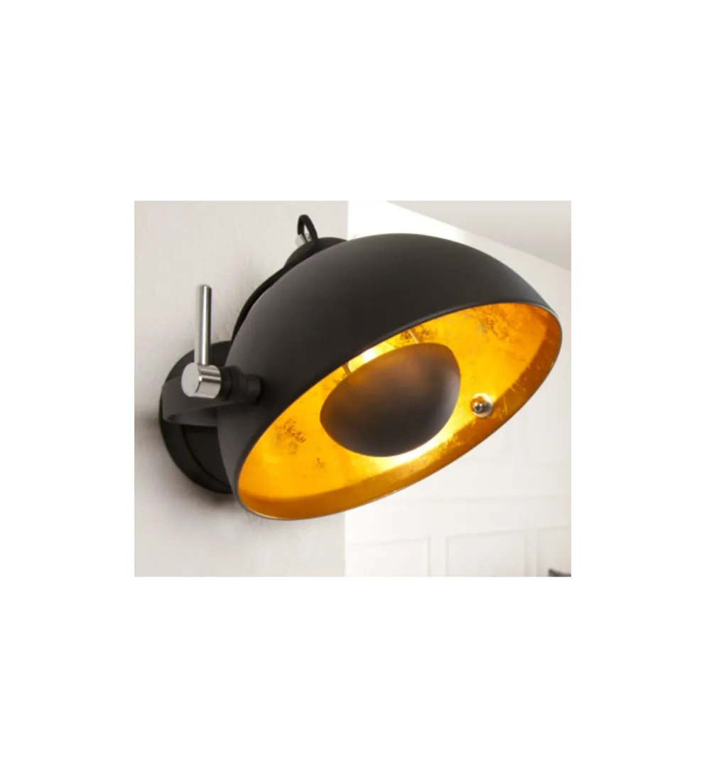 Lampa ścienna Studio czarno złota