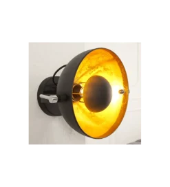 Lampa ścienna Studio czarno złota