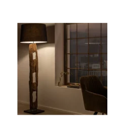 Lampa podłogowa BARRACUDA 177 cm czarna