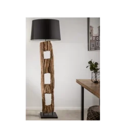 Lampa podłogowa BARRACUDA 177 cm czarna