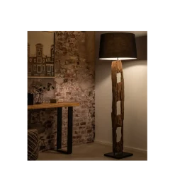 Lampa podłogowa BARRACUDA 177 cm czarna