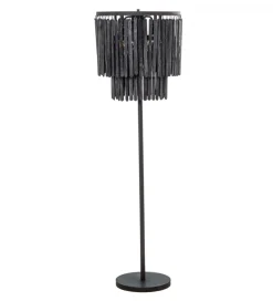 Lampa podłogowa BATERA 148 cm czarna