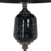 Lampa podłogowa HEMLA 156 cm szklana czarno szara