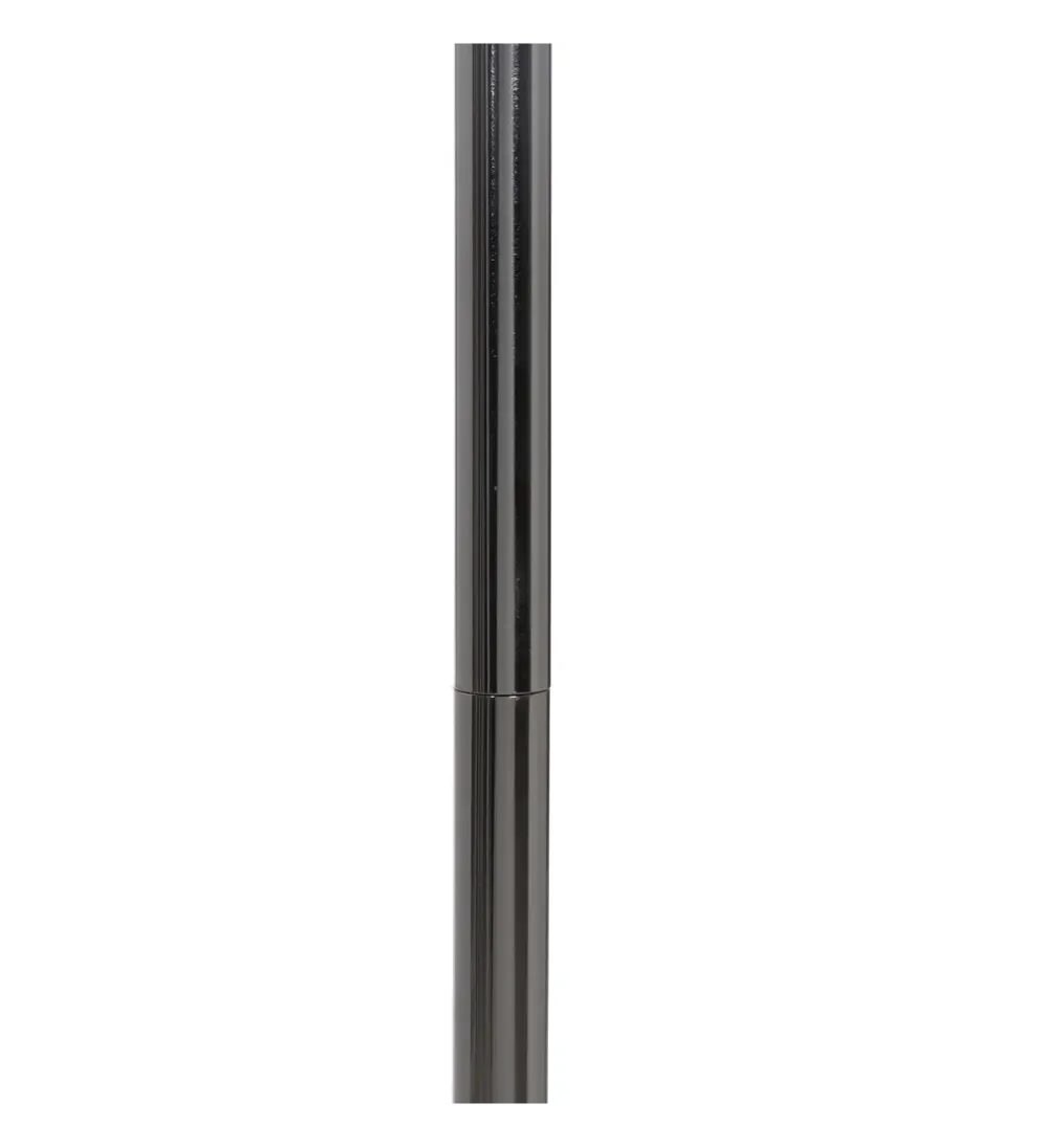 Lampa podłogowa HEMLA 156 cm szklana czarno szara