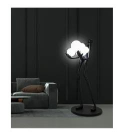 Lampa podłogowa HUMAN 180 cm czarna