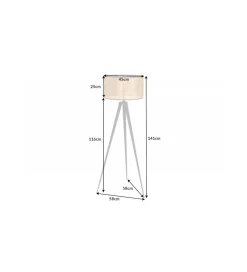 Lampa podłogowa JAWA Viviena 140 cm naturalna
