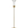 Lampa podłogowa KLER LED 155 cm złota