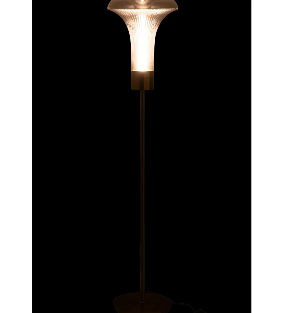 Lampa podłogowa KLER LED 155 cm złota