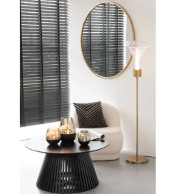 Lampa podłogowa KLER LED 155 cm złota