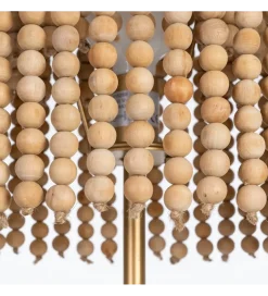 Lampa podłogowa KORGAL 152 cm naturalna złota