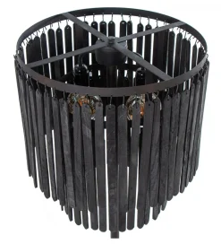 Lampa podłogowa LUTER 148 cm czarna