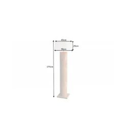 Lampa podłogowa PATRAS 175 cm beżowa