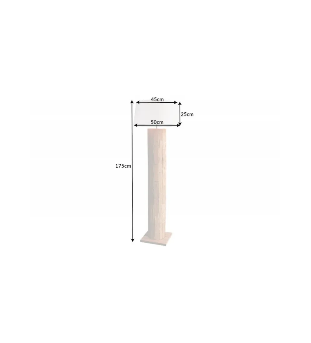 Lampa podłogowa PATRAS 175 cm beżowa