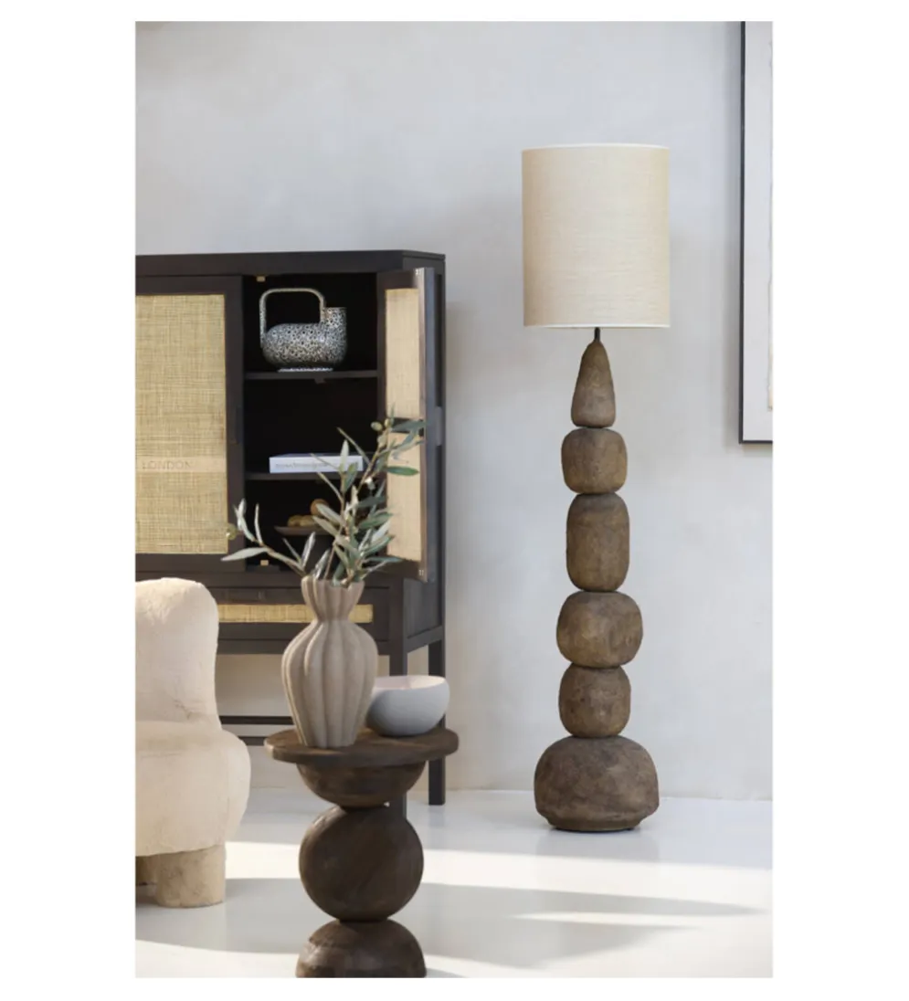 Lampa podłogowa podstawa MARREE 135 cm ciemnobrązowa
