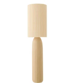 Lampa podłogowa RUTH 91 cm ceramika karmelowa