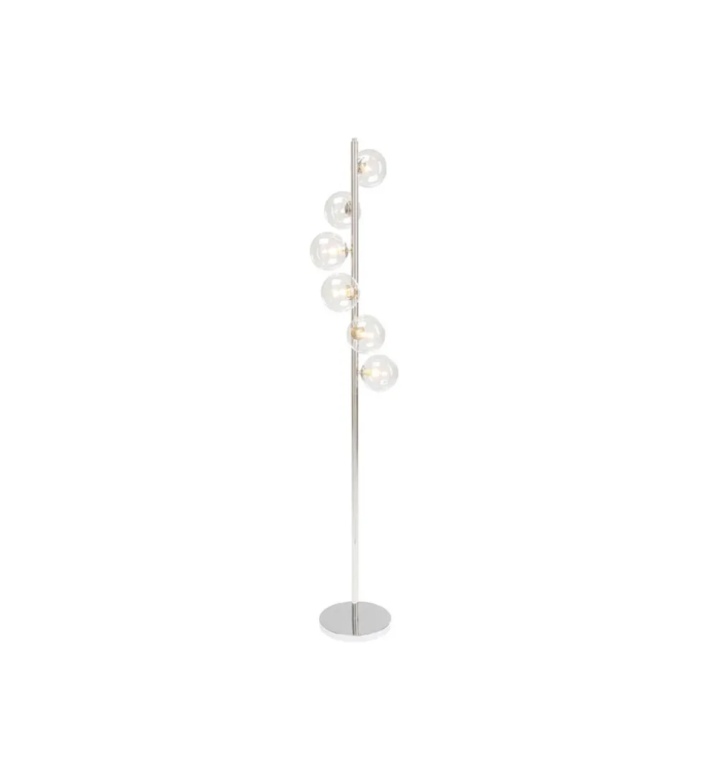 Lampa podłogowa SCALA BALLS 160 cm srebrna