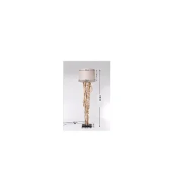 Lampa podłogowa SCULTRA drewno akacja