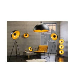 Lampa podłogowa Studio 140cm czarne złoto