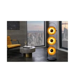 Lampa podłogowa Studio czarno złota