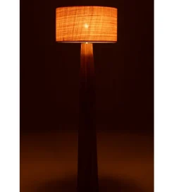 Lampa podłogowa UMBRELLA 157 cm drewno ailantus naturalna