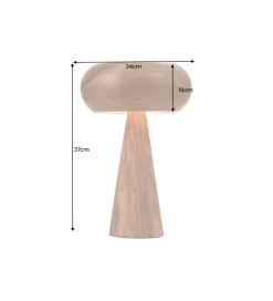 Lampa stołowa ALVA 36 cm drewno akacja