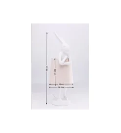 Lampa stołowa Animal Rabbit 68 cm biało różowa