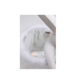 Lampa stołowa ANIMAL RABBIT 50 cm biało srebrna