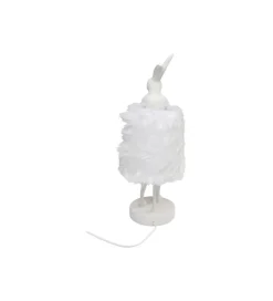 Lampa stołowa ANIMAL RABBIT 50 cm biało srebrna