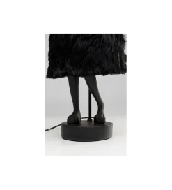 Lampa stołowa ANIMAL RABBIT FUR 68 cm czarna