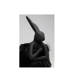 Lampa stołowa ANIMAL RABBIT FUR 50 cm czarno złota