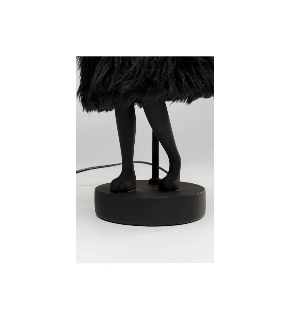 Lampa stołowa ANIMAL RABBIT FUR 50 cm czarno złota