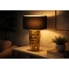Lampa stołowa AURELIA 55 cm czarna złota