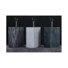 Lampa stołowa BRANDE 55 cm marmur zielona