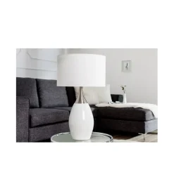 Lampa stołowa Carla 60 cm biała