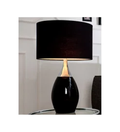 Lampa stołowa Carla 60 cm czarna
