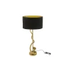 Lampa stołowa COBRA 110 cm czarna złota