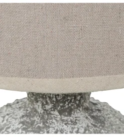 Lampa stołowa DADET 28 cm ceramika antyczna biała