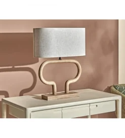 Lampa stołowa Demeter 40 cm toffee