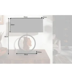 Lampa stołowa Elit 55 cm czarna