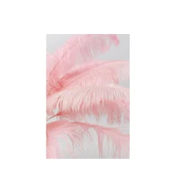 Lampa stołowa FEATHER PALM 60 Cm  Pióra różowa